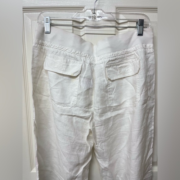 Guess brand linen white pants size XL Front and back pockets - Picture 4 of 8